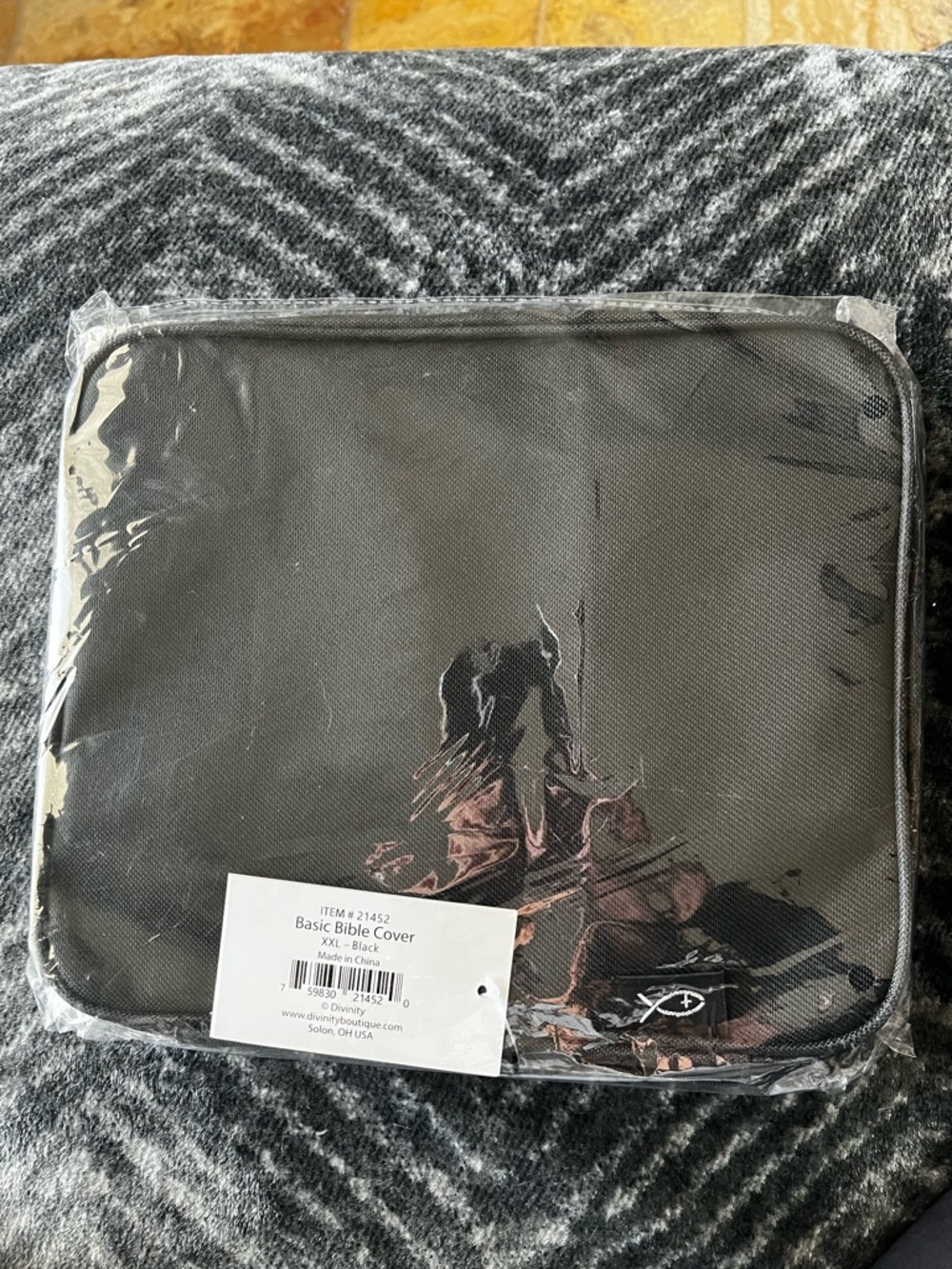 Basic Black Bible Cover for Men